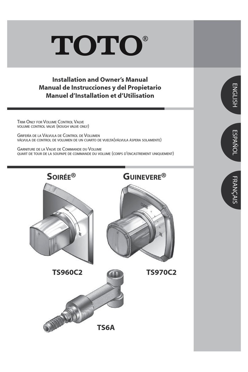 Toto Soiree TS960C2 Installation instructions