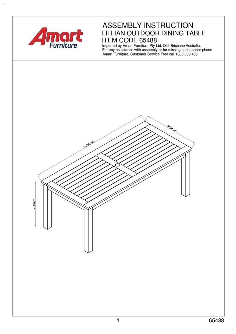 Amart Furniture Lillian 65488 Assembly instruction
