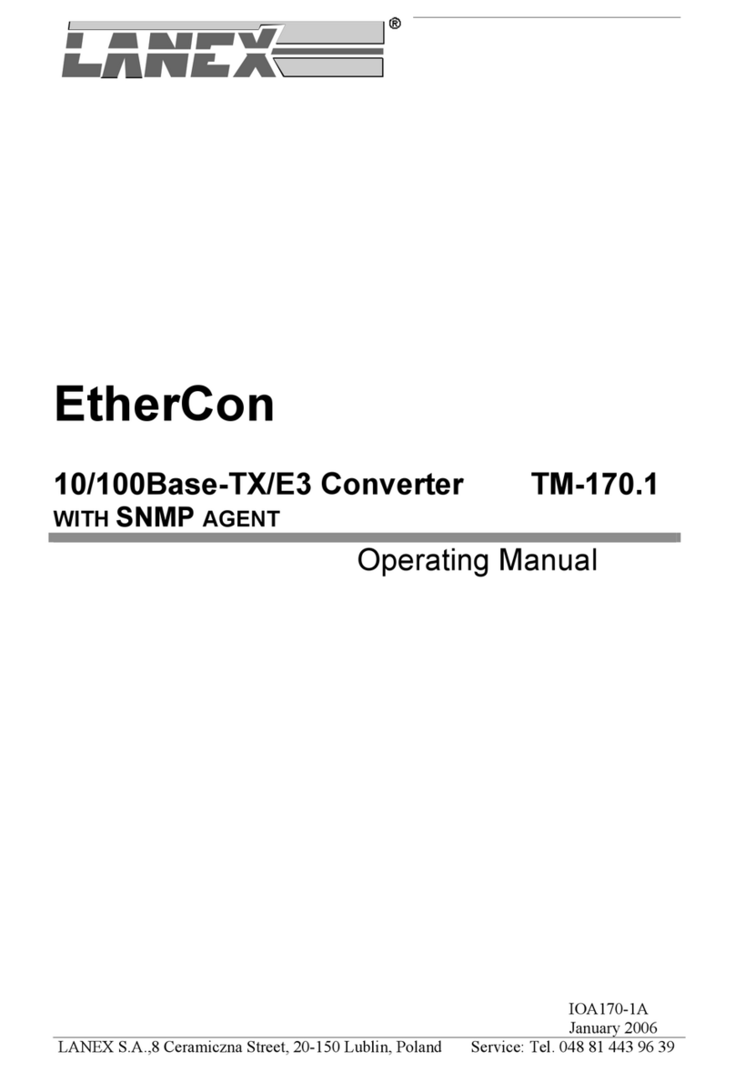 Lanex EtherCon TM-170.1 operating manual