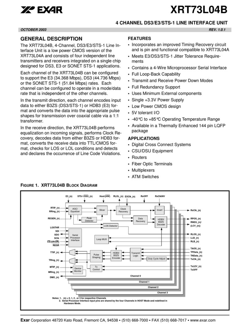 Exar XRT73L04B manual