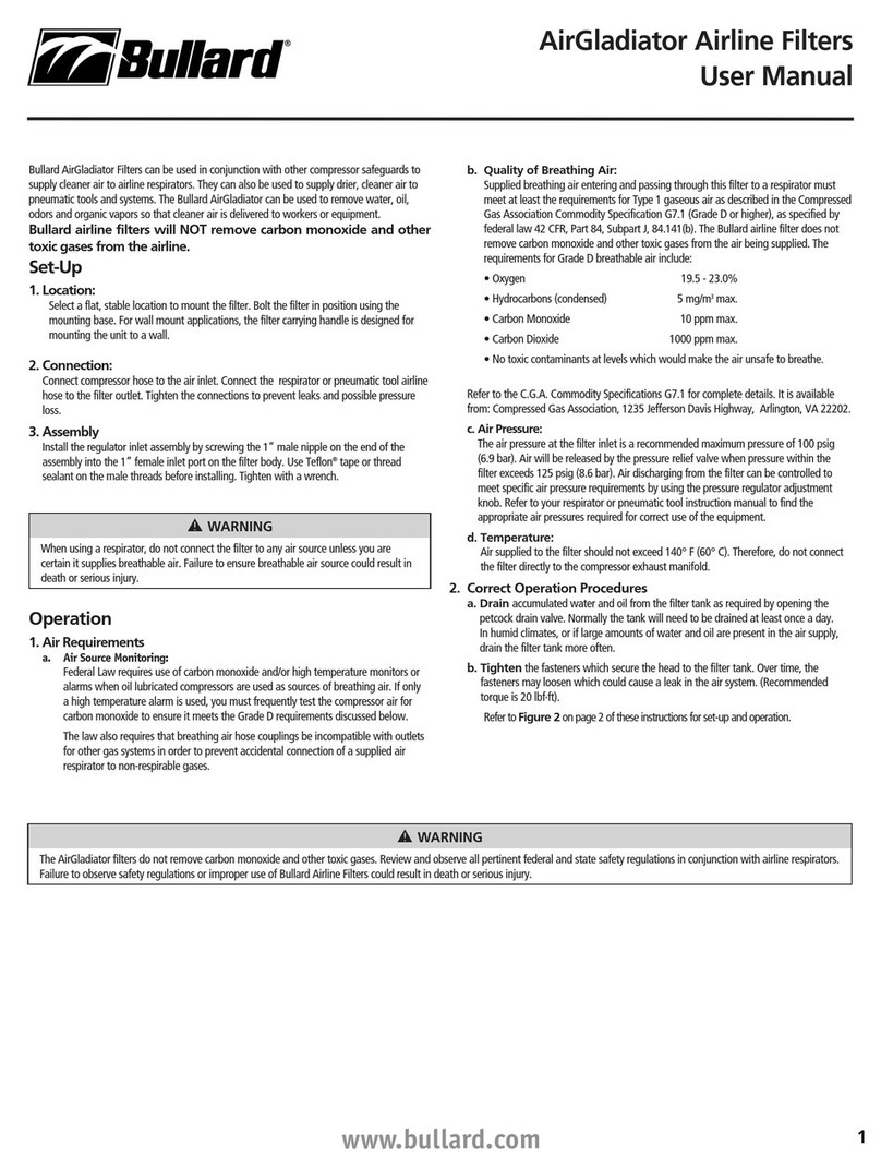 Bullard AirGladiator AGLDTR1 user manual