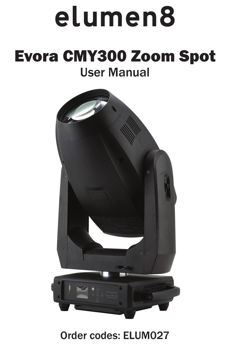 Elumen8 Evora Zoom Spot CMY300 User manual
