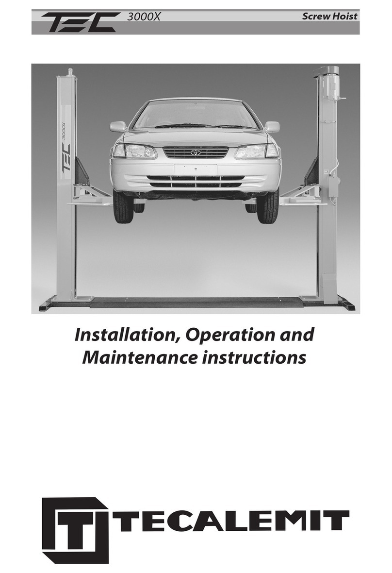 TECALEMIT TEC 3000X Installation, operation and maintenance instructions