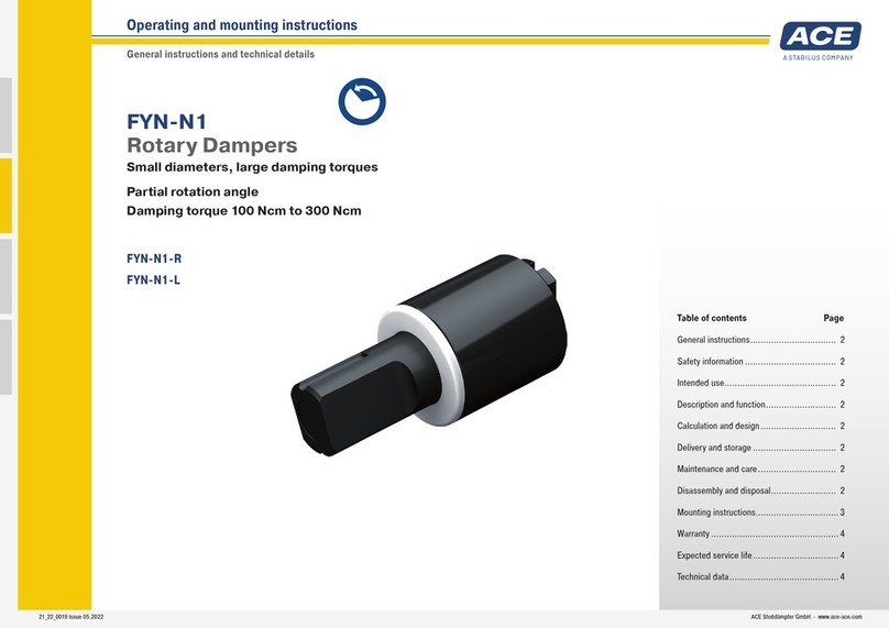 Ace FYN-N1 Operating and mounting instructions Ace FYN-N1 Operating and mounting instructions