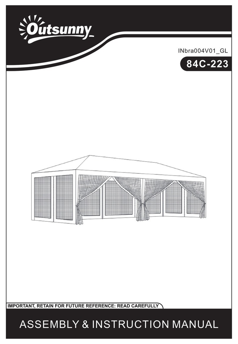 Outsunny 84C-223 Installation guide Outsunny 84C-223 Installation guide