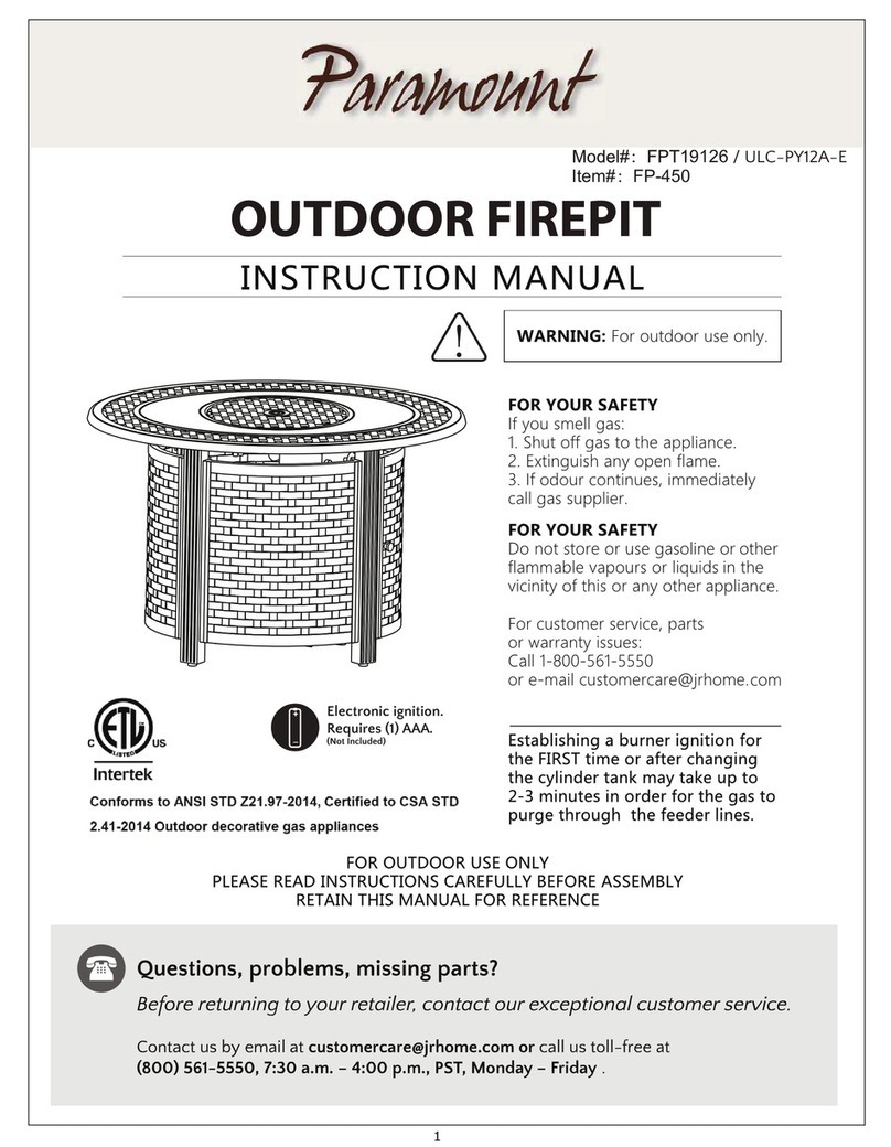J&R Paramount ULC-PY12A-E instruction manual