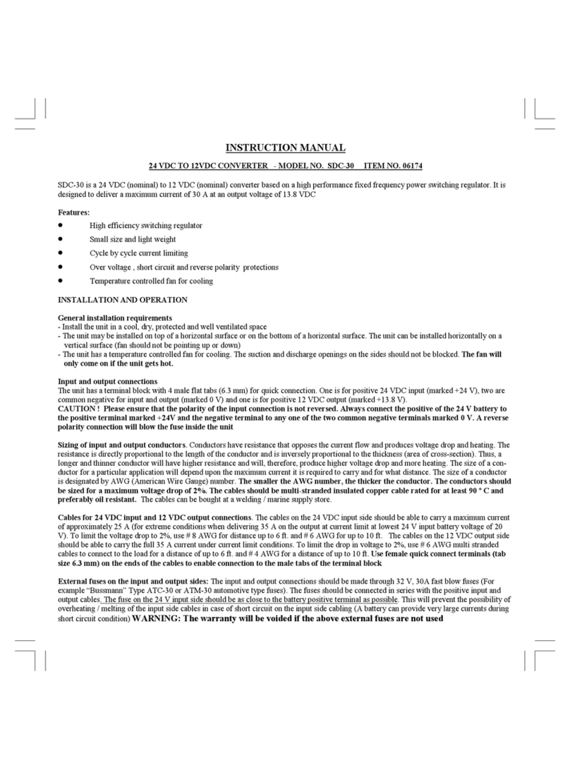 Samlexpower SDC-30 User manual Samlexpower SDC-30 User manual