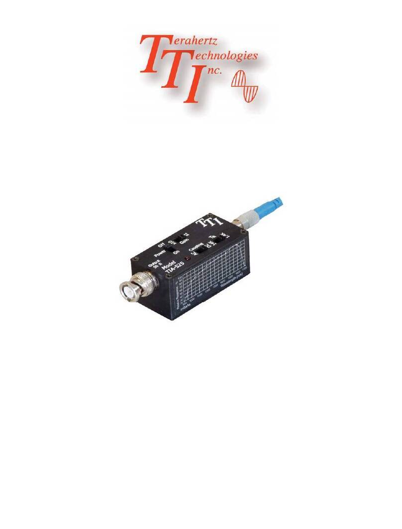 TTI TIA-525 operating instructions