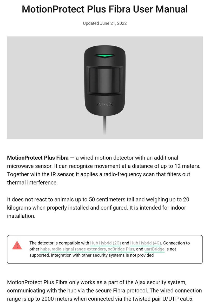 AJAX MotionProtect Plus Fibra User manual