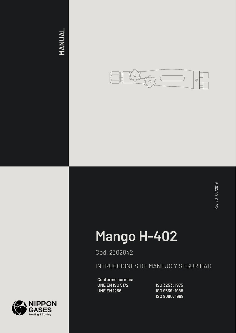 Nippon Gases Mango H-402 User manual