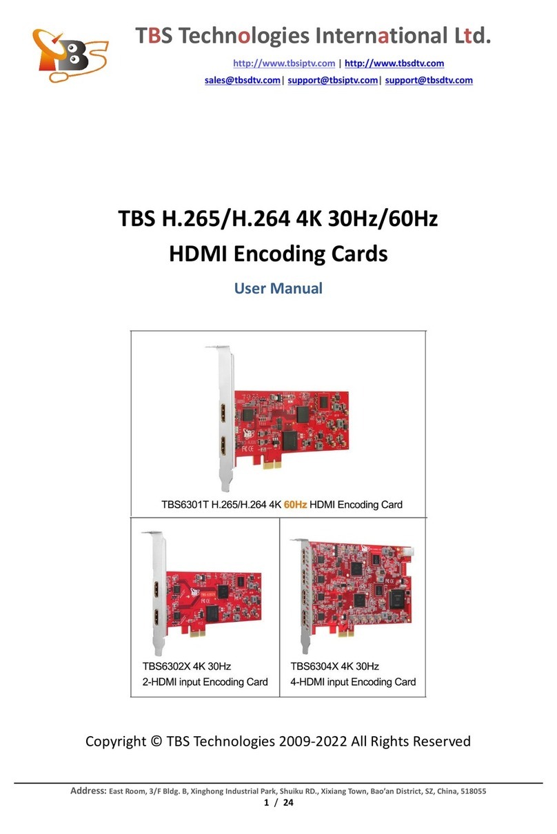 TBS technologies TBS6302X User manual