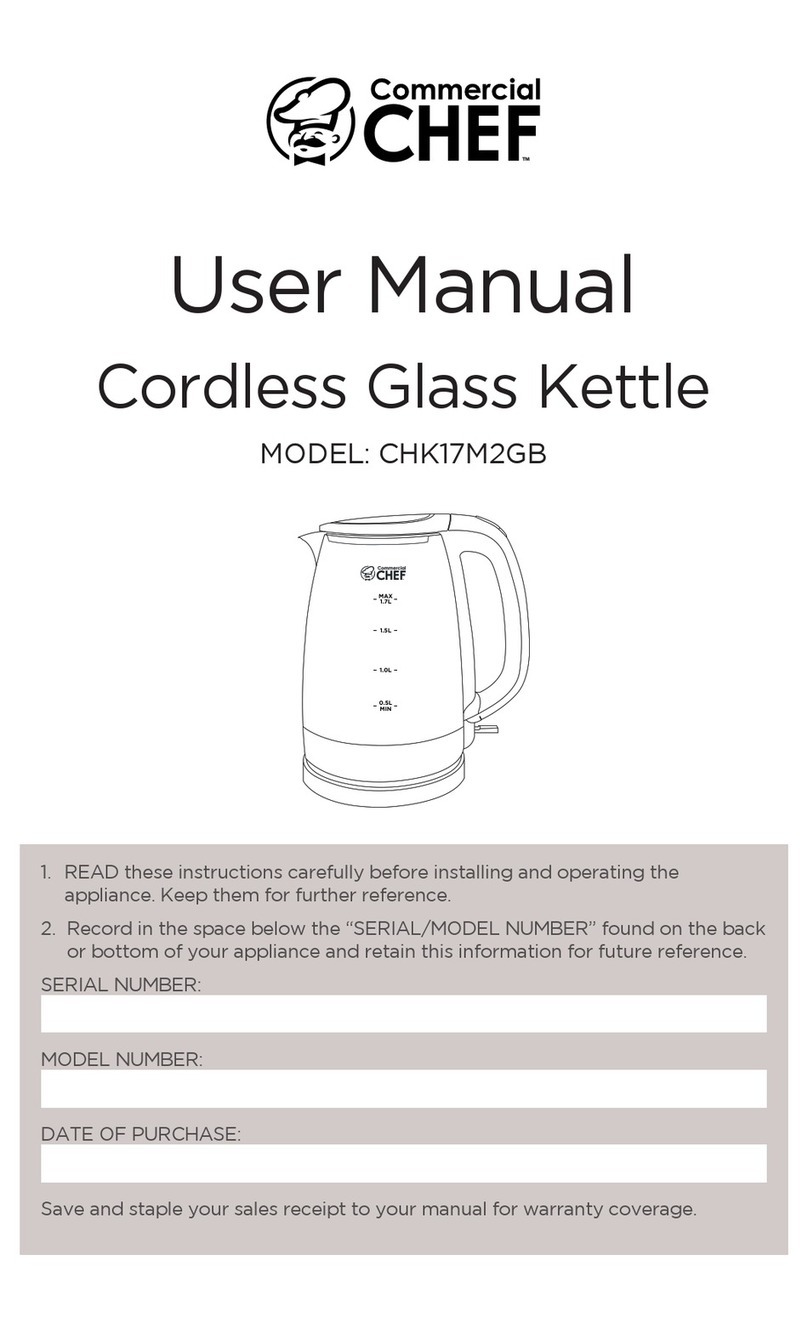 Commercial CHEF CHK17M2GB user manual