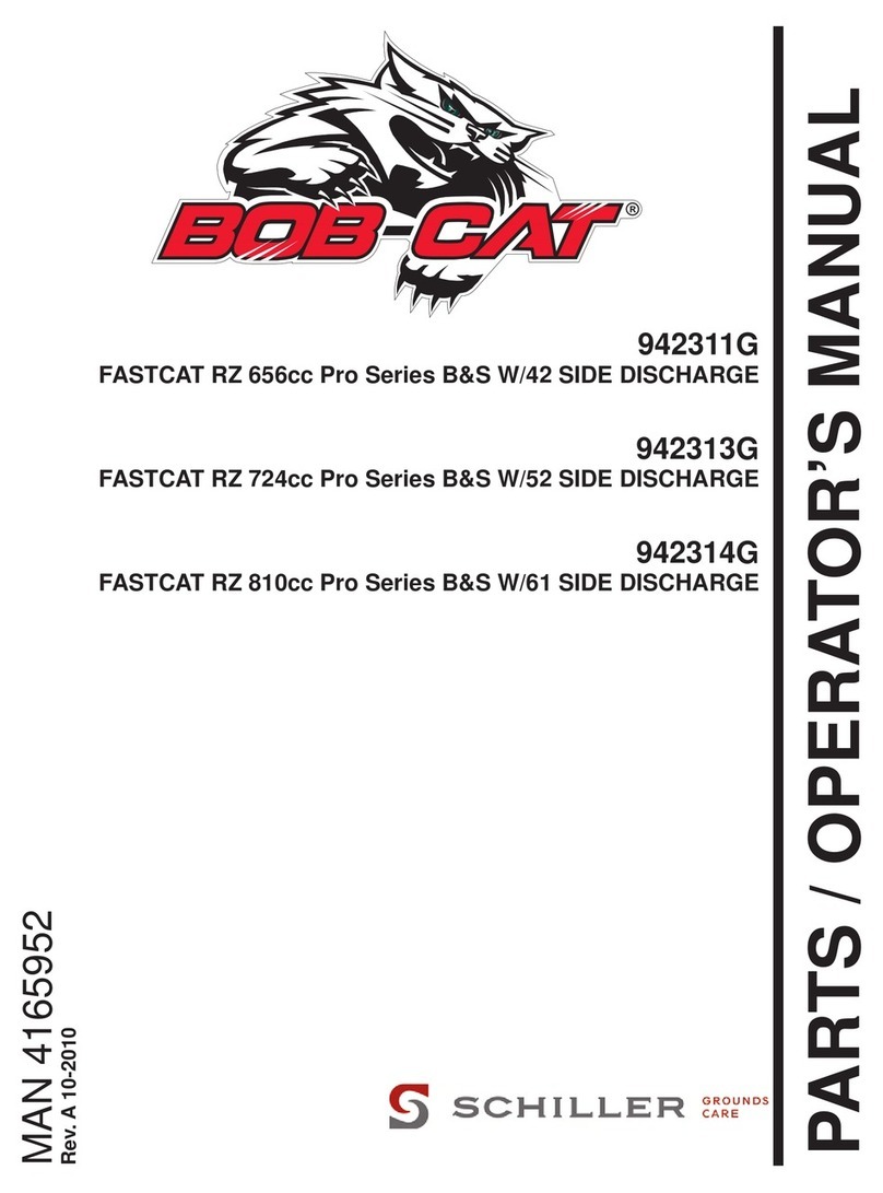 Schiller Grounds Care BOB-CAT 942311G Parts and Operator's Manual
