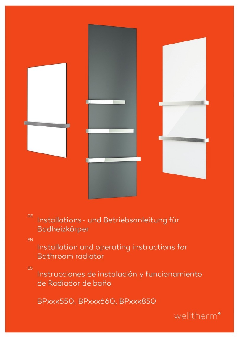 welltherm BP 550 Series User manual
