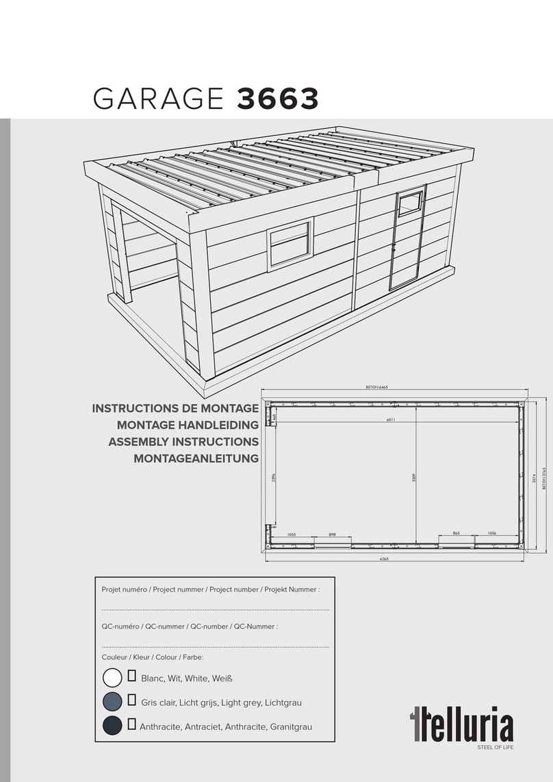 telluria GARAGE 3663 Assembly instructions