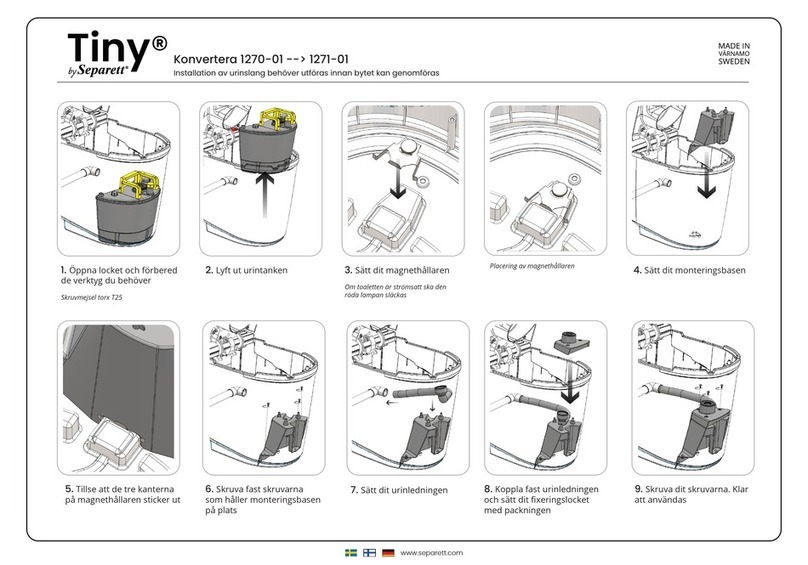 Separett 1270-01 quick start guide