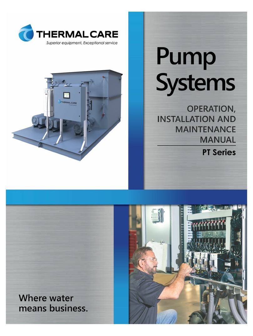 Thermal Care PT Series Operation, installation, and maintenance manual Thermal Care PT Series Operation, installation, and maintenance manual