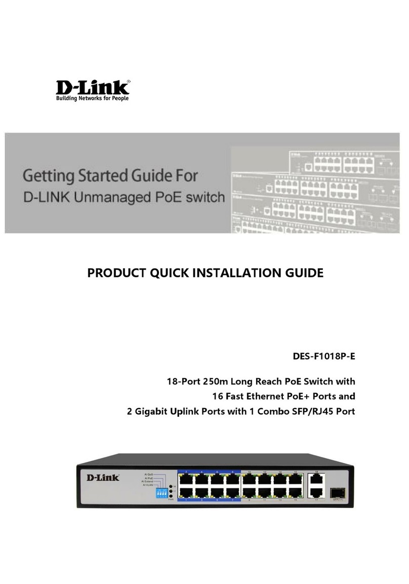 D-Link DES-F1018P-E User manual