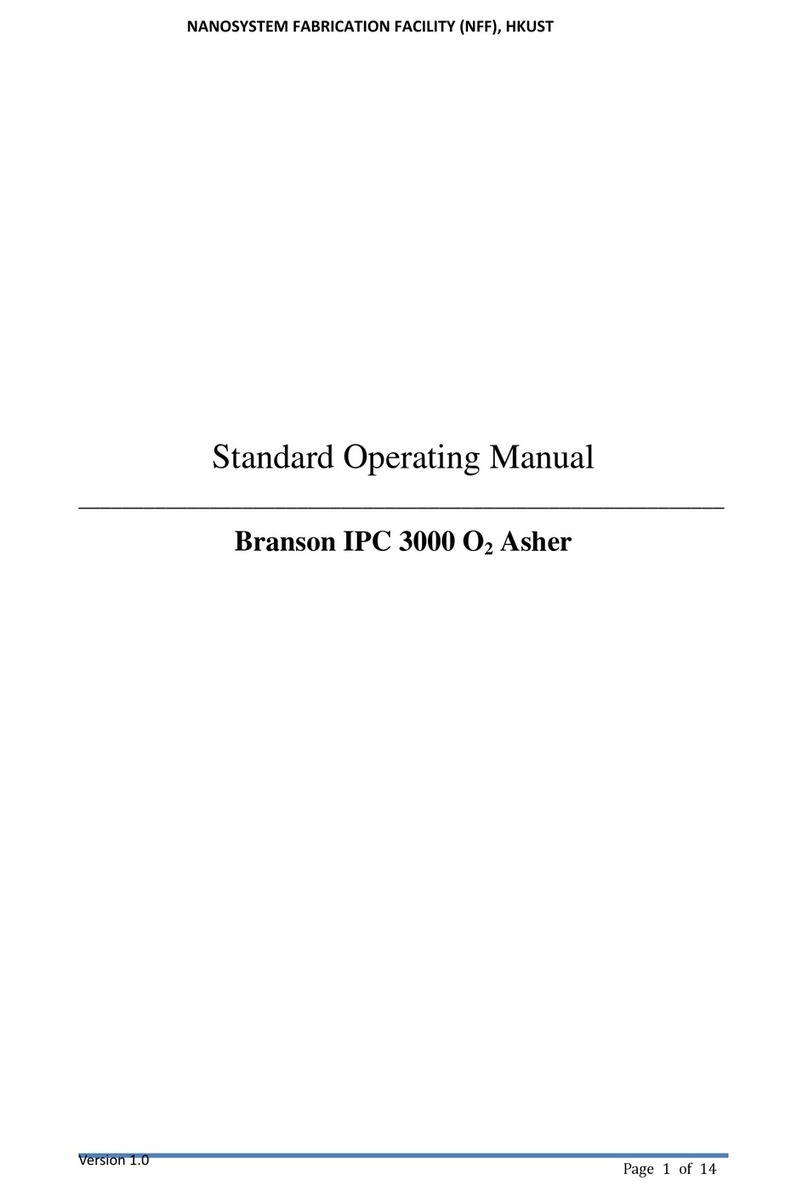 Branson IPC 3000 User manual