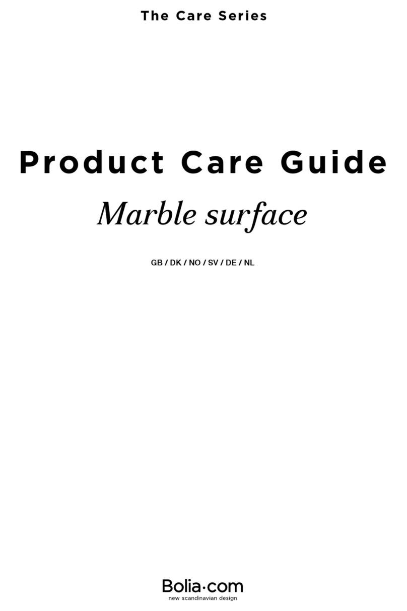 Bolia Care Series Product Care Guide Bolia Care Series Product Care Guide