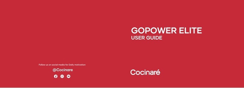 Cocinare GOPOWER ELITE user guide Cocinare GOPOWER ELITE user guide