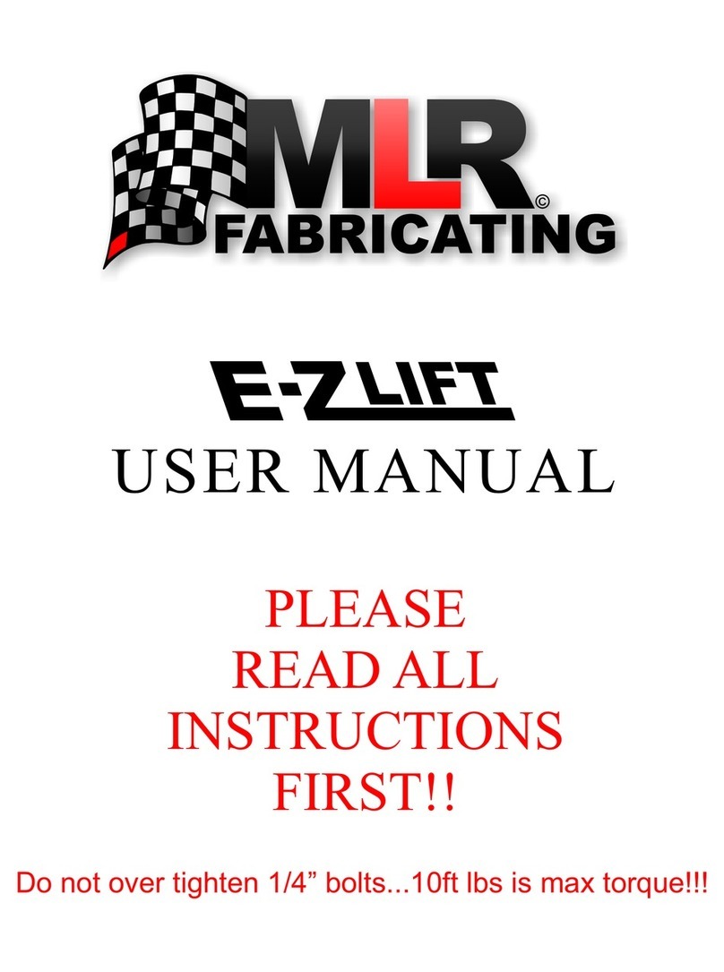 MLR E-ZLIFT DELUXE user manual