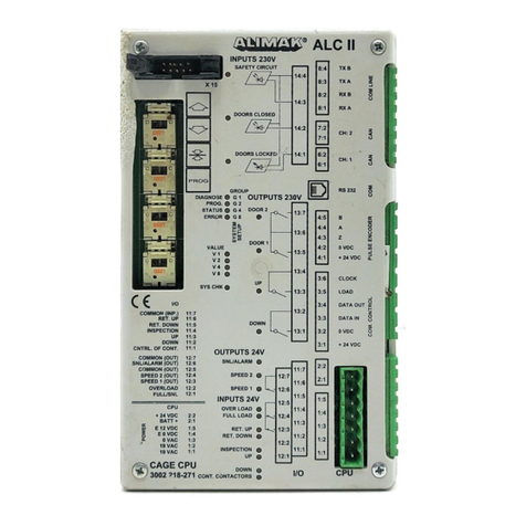 Alimak ALC II User manual