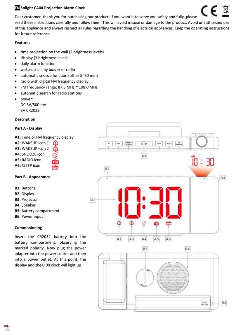 Solight CA04 quick start guide