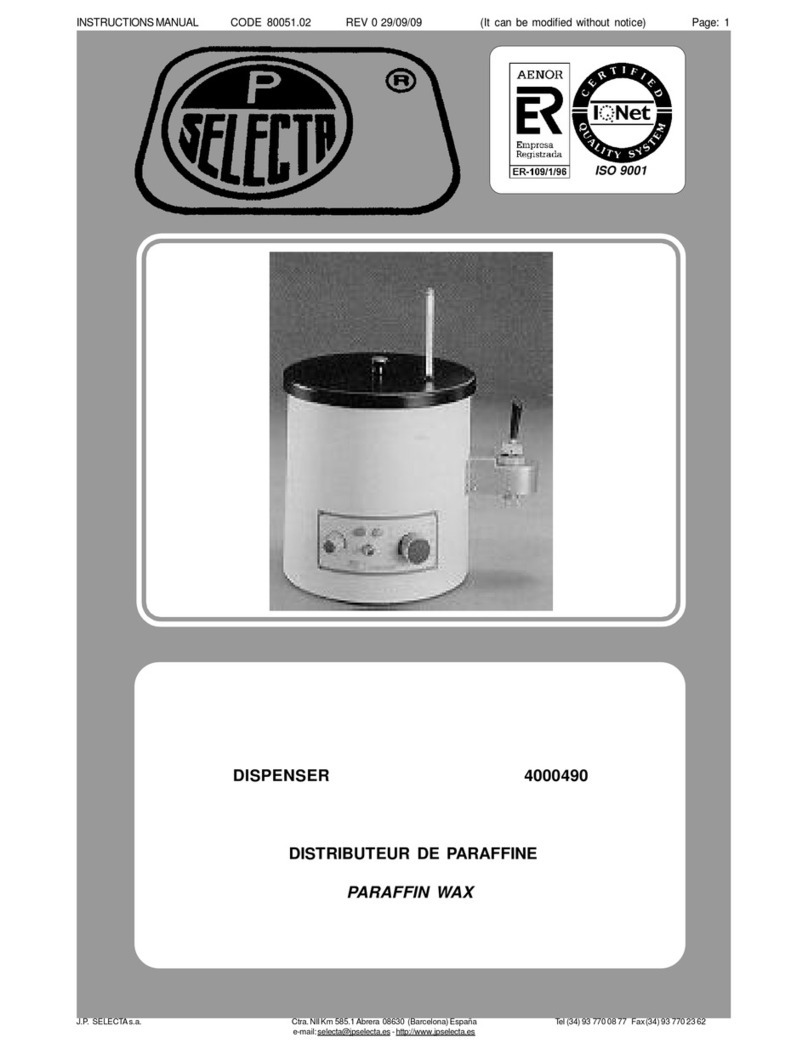J.P. SELECTA 4000490 User manual