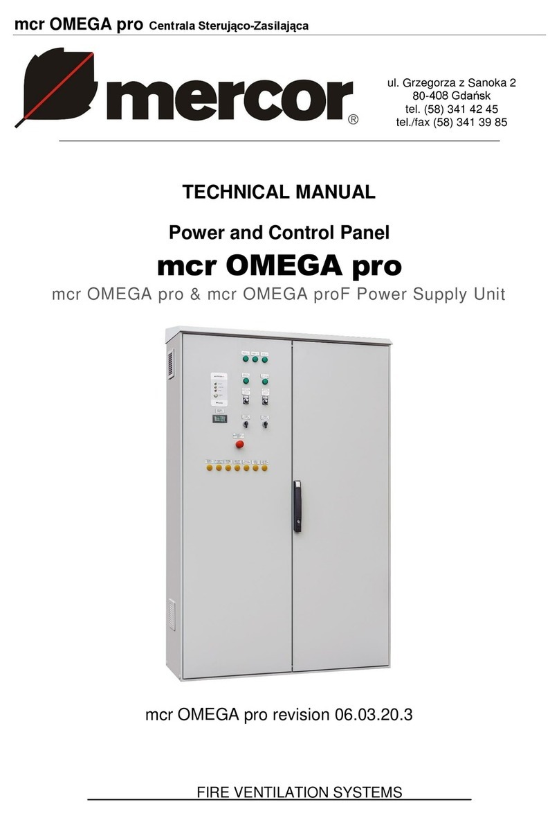 mercor mcr OMEGA pro Technical manual