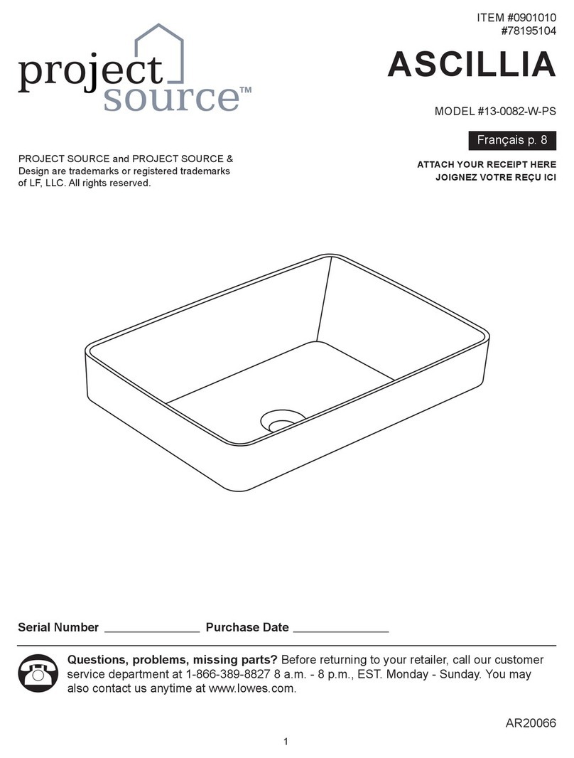 Project Source ASCILLIA 13-0082-W-PS manual