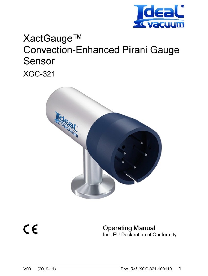 Ideal Vacuum XactGauge XGC-321 operating manual
