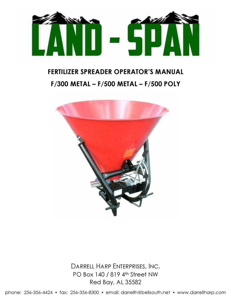 DARRELL HARP LAND-SPAN F/300 METAL Operator's manual