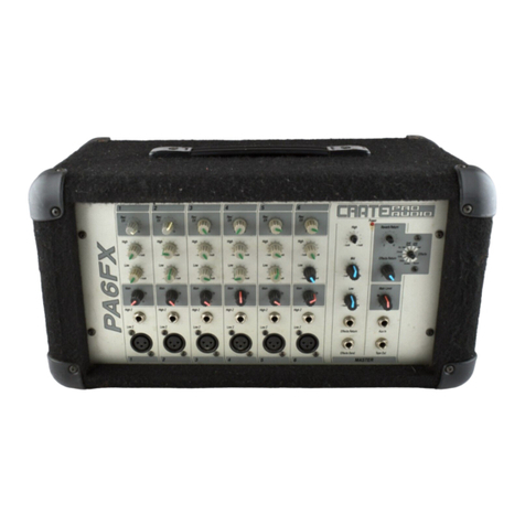CRATE AUDIO PA6FX user guide