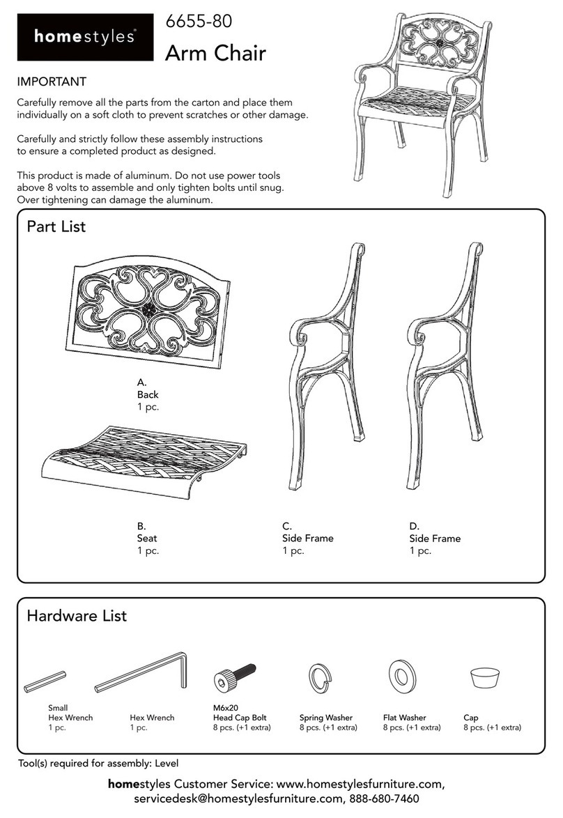 Home Styles 6655-80 quick start guide