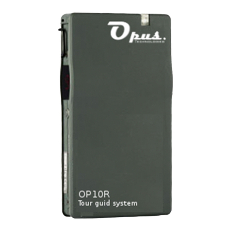 Opus OP-10R User manual