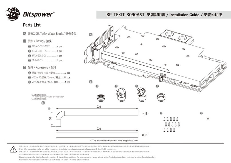 Bitspower BP-TEKIT-3090AST User manual Bitspower BP-TEKIT-3090AST User manual