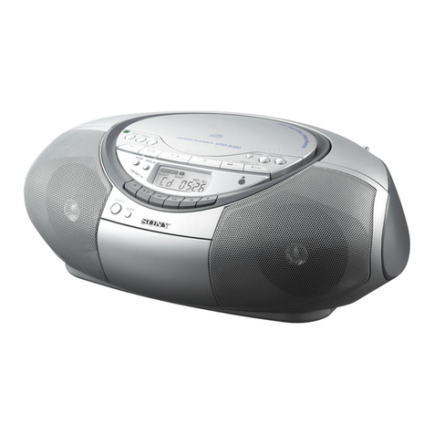 Sony S350 - CFD Boombox User manual