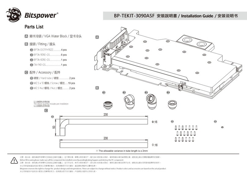 Bitspower Titan Series User manual