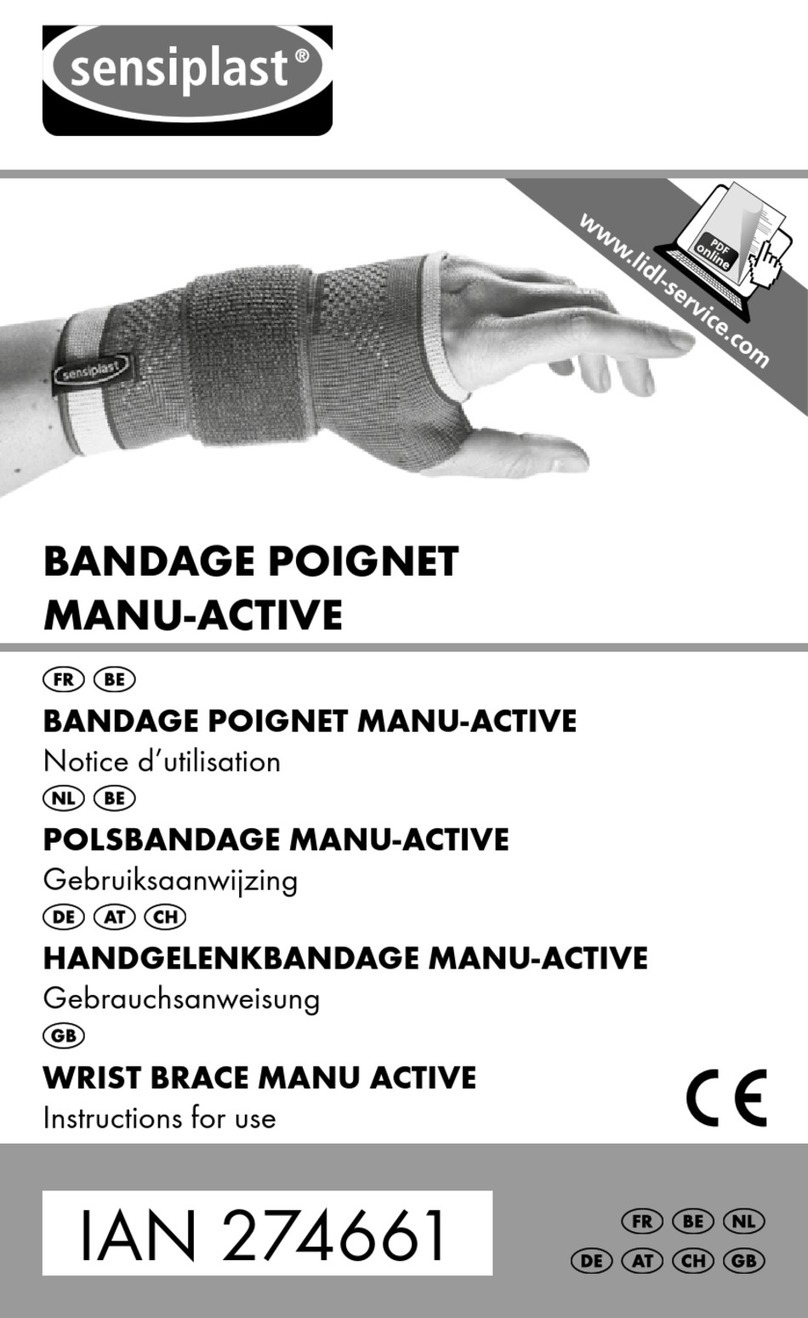 sensiplast MANU ACTIVE Instructions for use