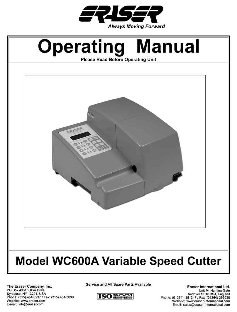 Eraser WC600A operating manual
