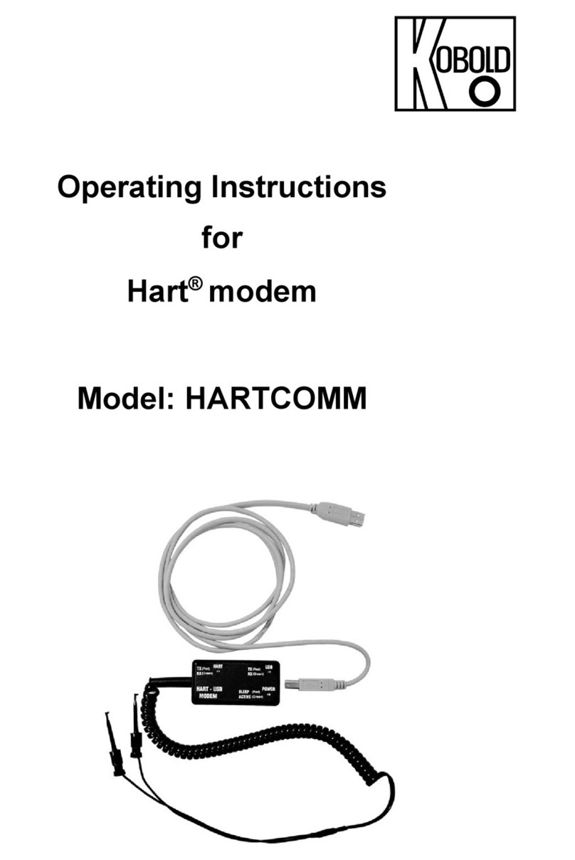 Kobold Hart HARTCOMM User manual