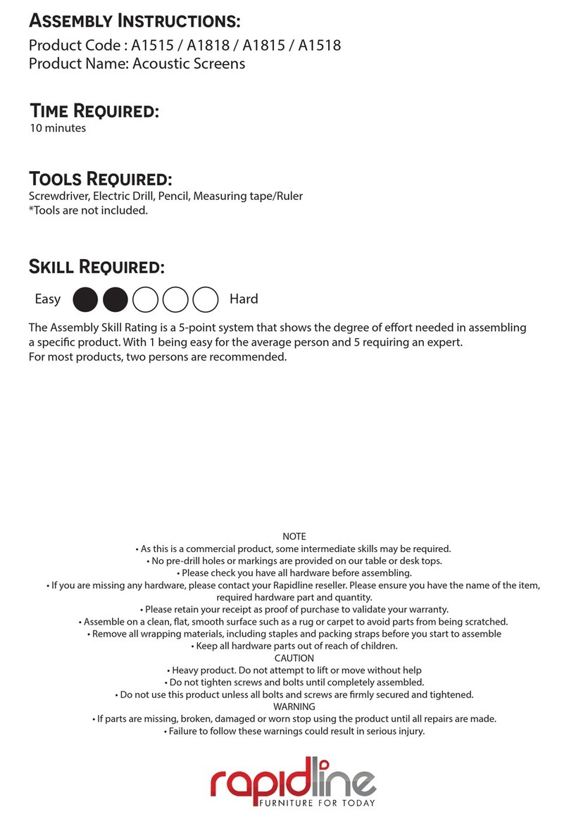 Rapidline A1515 User manual