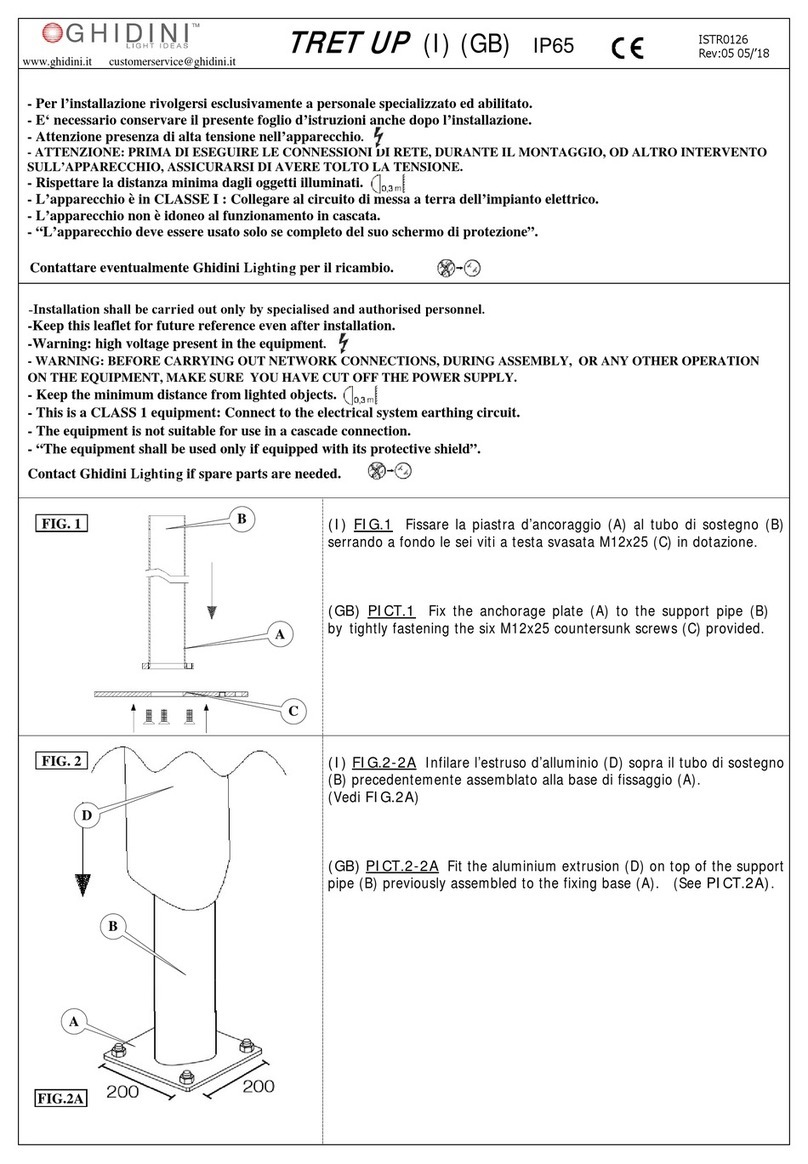 GHIDINI TRET UP User manual