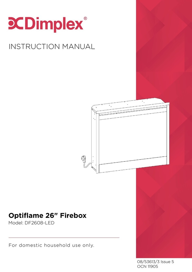 Dimplex Optiflame DF2608-LED User manual Dimplex Optiflame DF2608-LED User manual