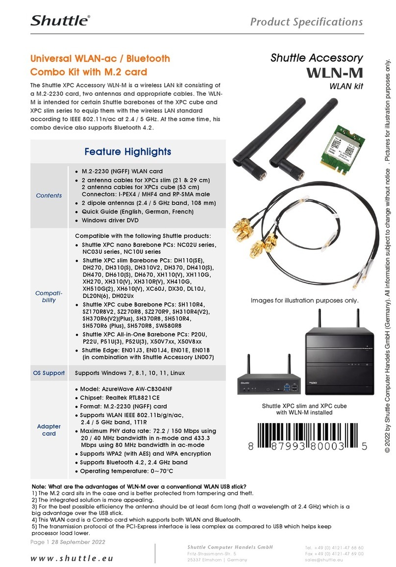 Shuttle WLN-M manual