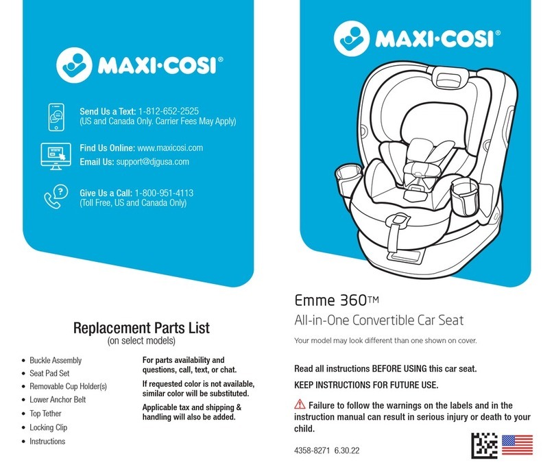 MaxiCosi Emme 360 User manual