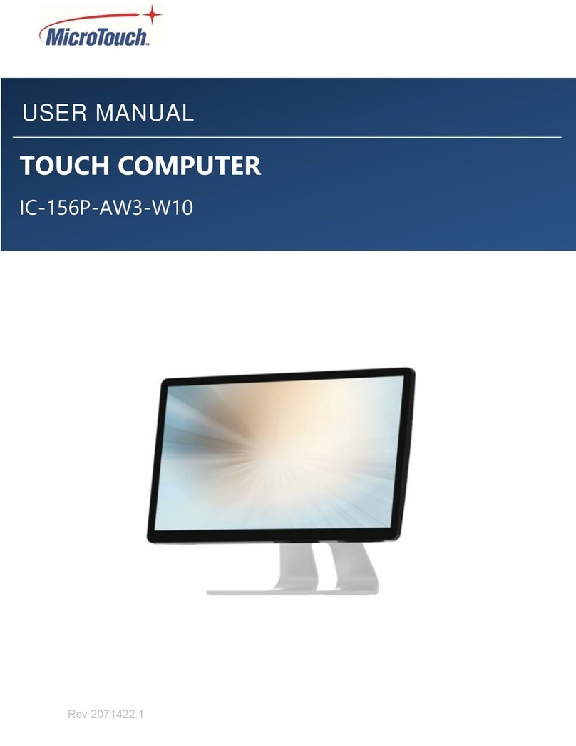MicroTouch IC-156P-AW3-W10 User manual