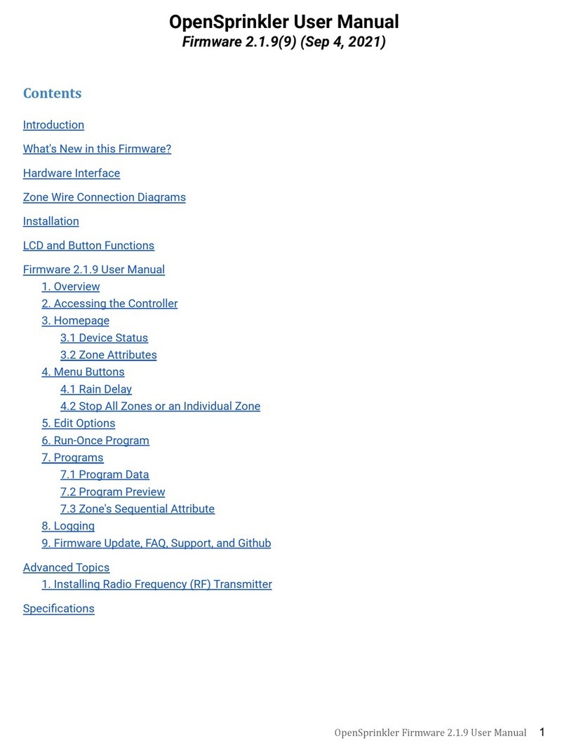 OpenSprinkler OpenSprinkler v3 user manual