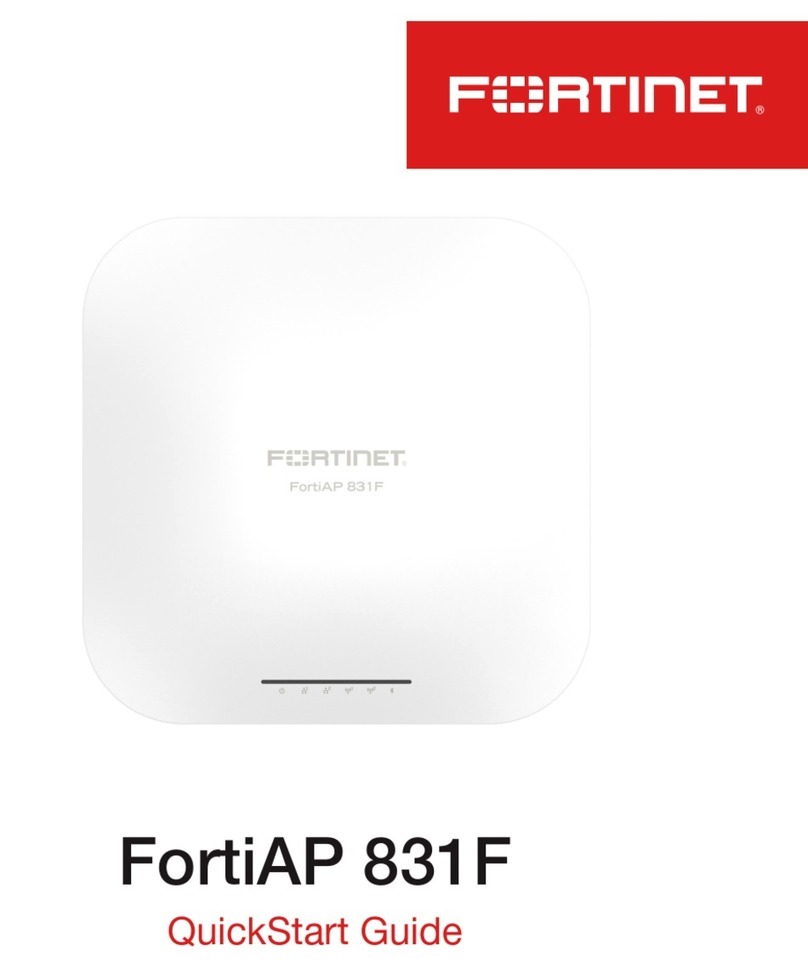 Fortinet FortiAP 831F quick start guide